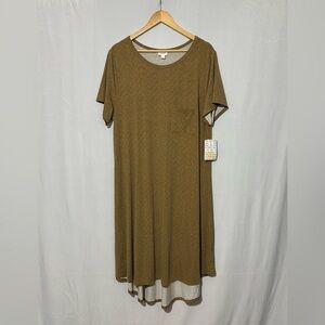 🔥5/$25 LuLaRoe Carly Dress - 3XL - Asymmetrical Bottom NWT